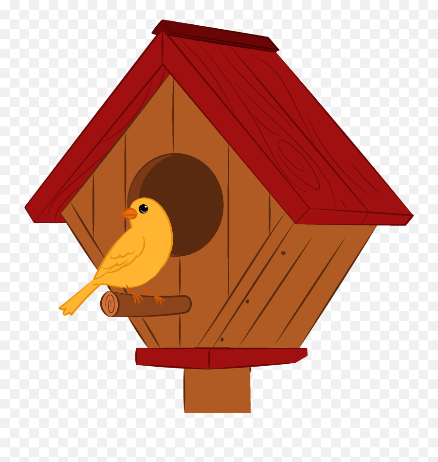 Birdhouse Clipart - Cartoon Bird House Png Emoji,Birdhouse Clipart