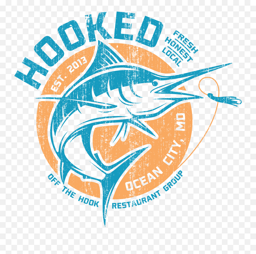 Hooked - Ocean City Md Ocean City Seafood Restaurant Emoji,Swordfish Logo