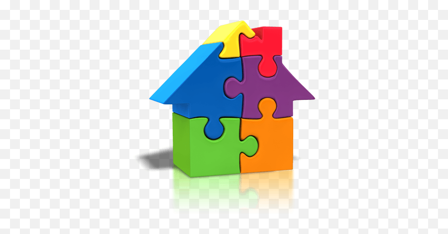 House Made Of Puzzle Pieces Transparent Png - Stickpng Emoji,Puzzle Piece Transparent Background