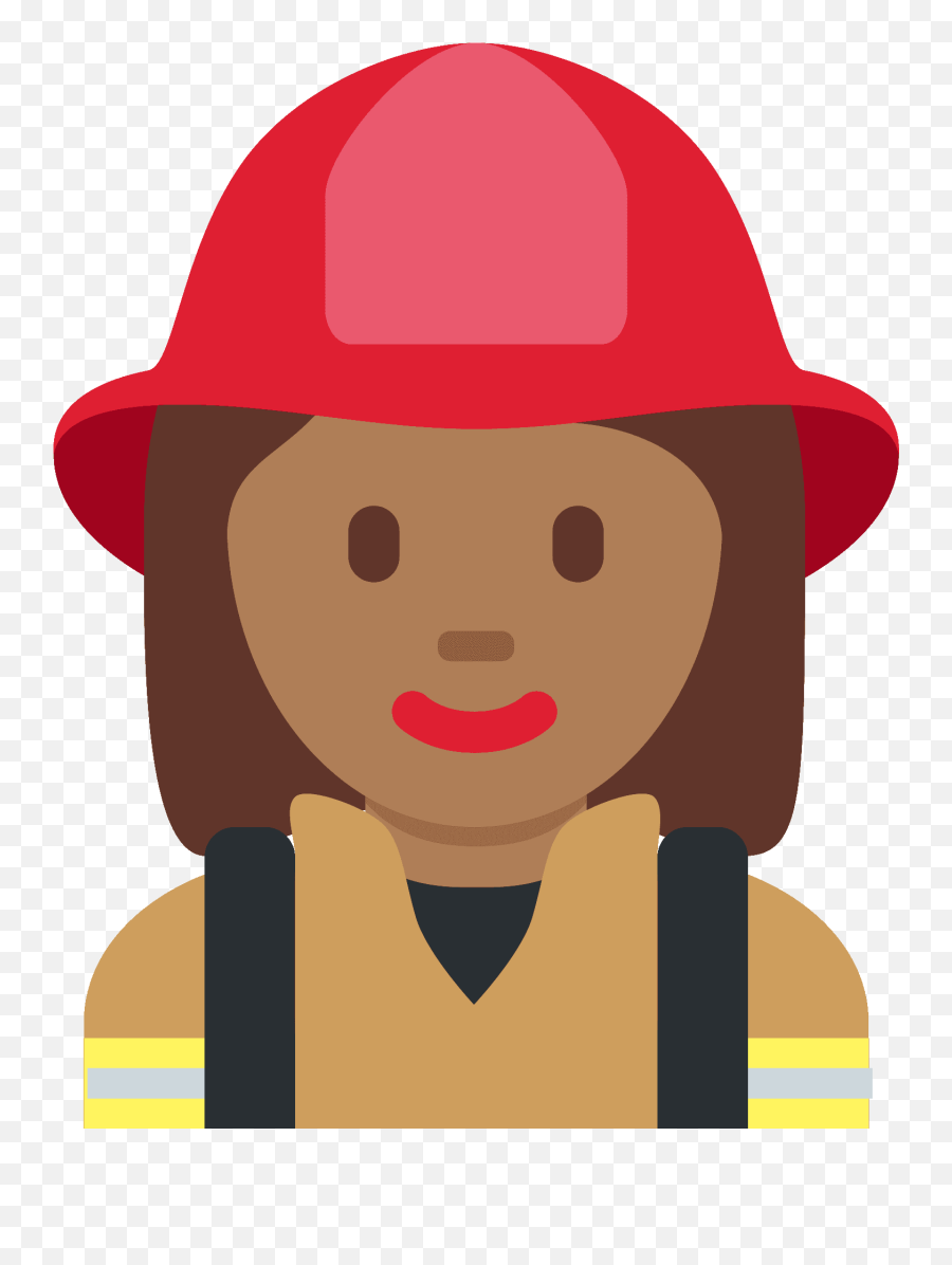Woman Firefighter Emoji Clipart Free Download Transparent,Firefighter Badge Clipart