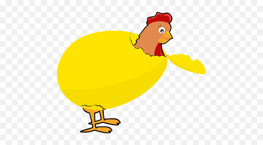 Clip Art Easter Bird Hen Egg Hatch - Big Eggs Hatching Clipart Emoji,Chick Clipart
