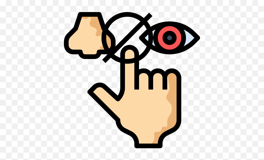 Dont Eyes No Nose Touch Icon - Don T Touch Eyes Nose And Mouth Icon Emoji,Nose Png
