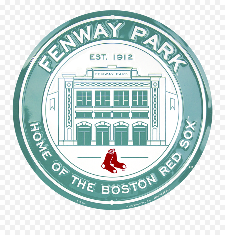 Fenway Park Boston Red Sox Mlb Metal - Circle Emoji,Red Sox Logo