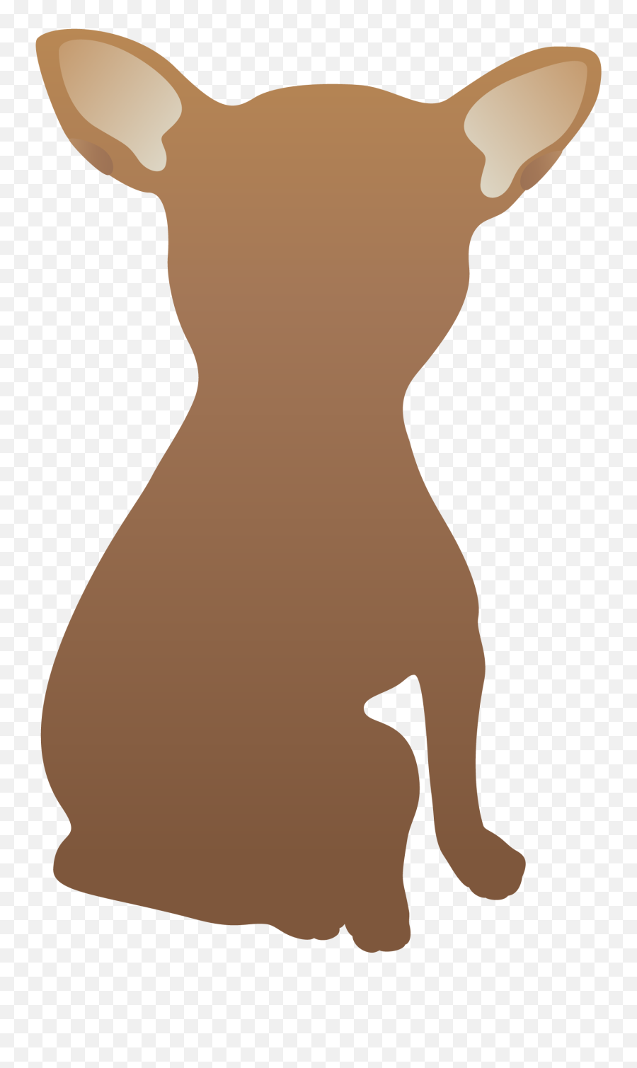 Hand Painted Brown Puppy Png Download - Chihuahua Dear Head Cartoon Emoji,Chihuahua Clipart