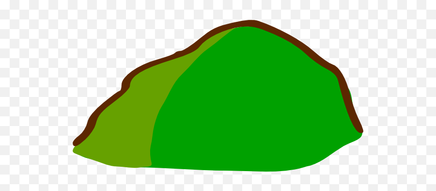 Hill Mountain Clip Art At Clker - Green Mountain Cartoon Png Emoji,Hill Clipart