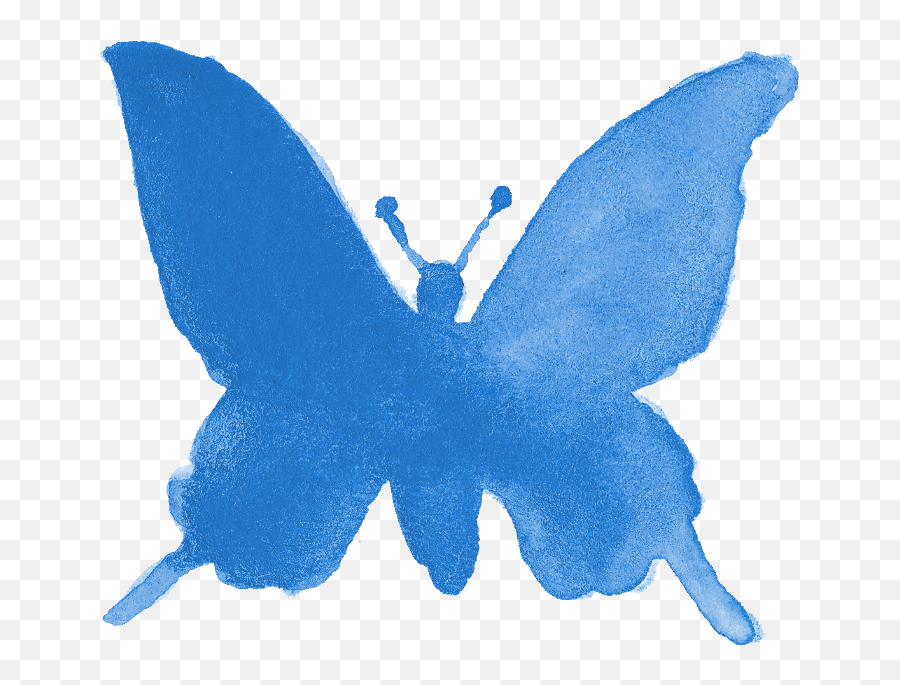 9 Watercolor Butterfly Silhouette - Blue Butterfly Silhouette Png Emoji,Butterfly Silhouette Png