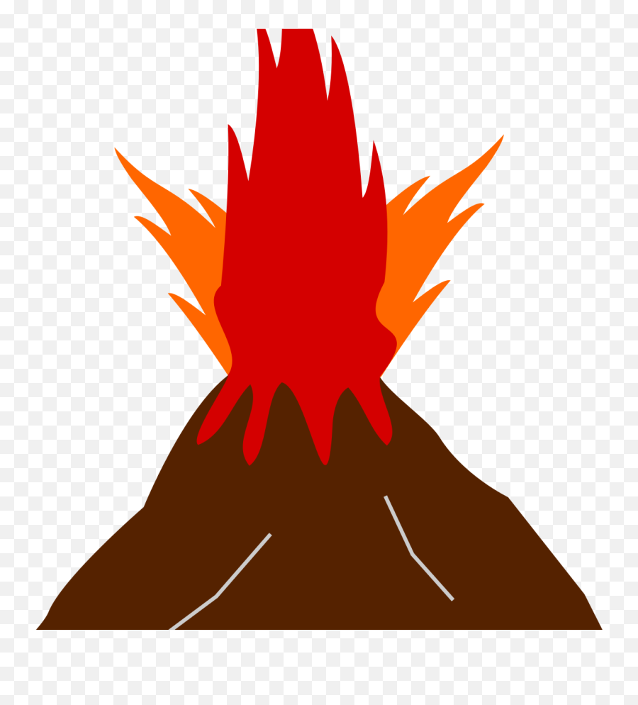 Filevulcano - Fireiconsvg Wikimedia Commons Volcano Clipart Transparent Background Emoji,Fire Icon Png