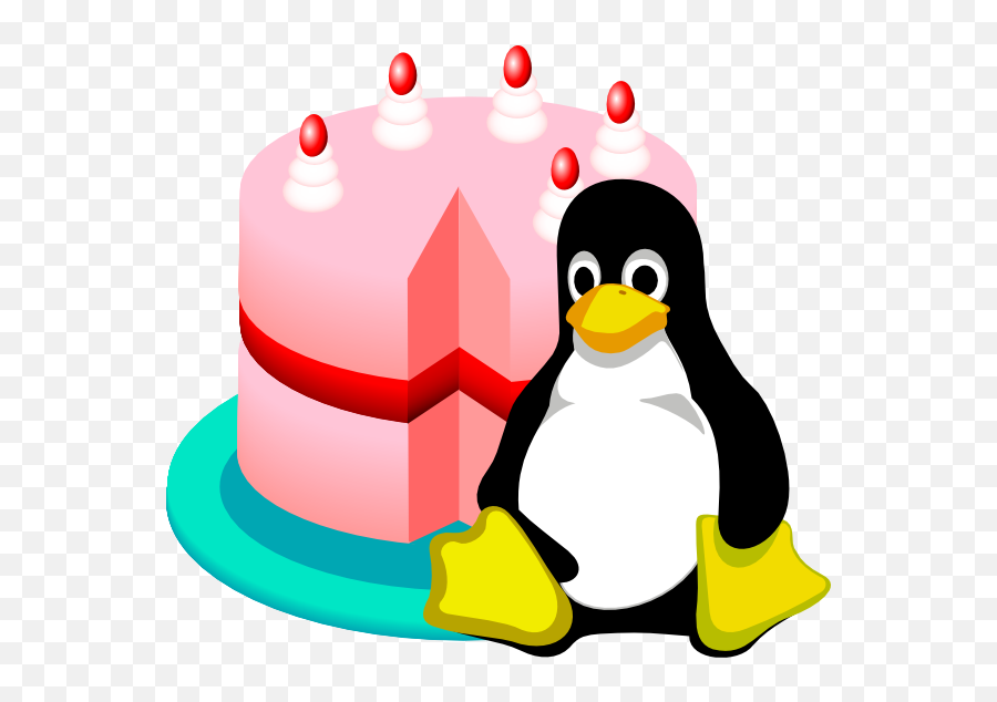 Happy Birthday Clip Art Free Download - Linux Penguin Png Emoji,Happy Birthday Clipart Free