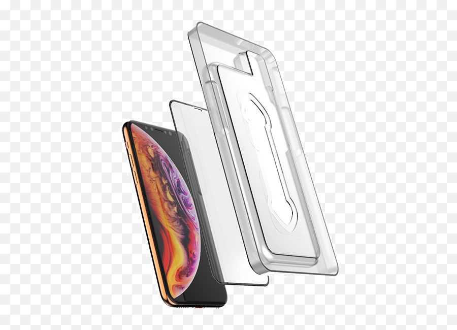 Ballistic Full Edge To Edge Tempered Glass W Installation Tray For Apple Iphone X Xs - Clear Smartphone Emoji,Iphone X Transparent