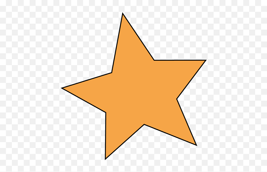 Orange Star Clip Art - Clip Art Orange Star Emoji,Orange Clipart