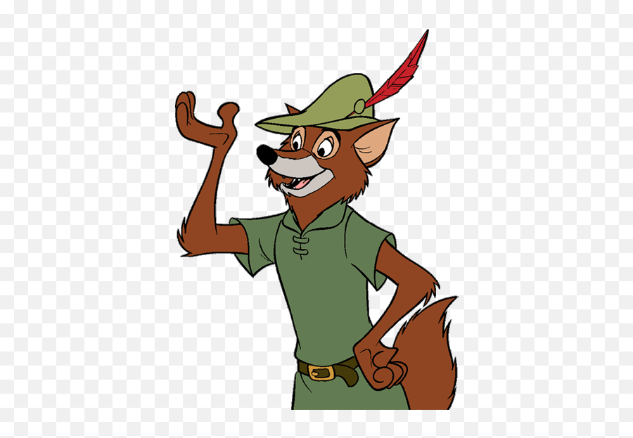 Robin Hood Disney Clipart - Disney Robin Hood Clip Art Emoji,Robin Clipart