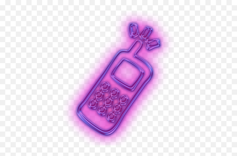 Purple Phone Cliparts Png Images - Neon Purple Phone Logo Emoji,Phone Logo Aesthetic