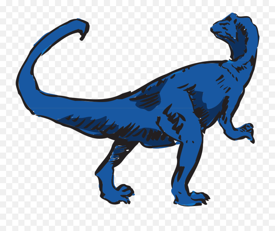 Blue T - Blue T Rex Art Emoji,Trex Clipart