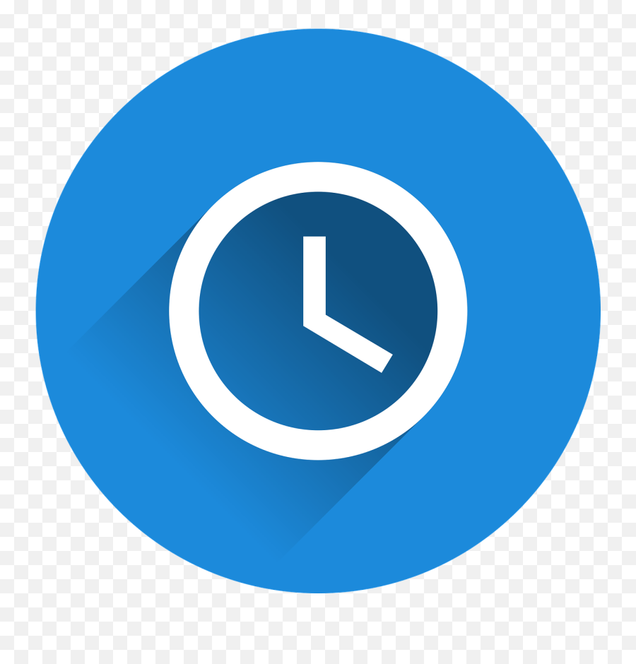 Download Hd Clock Icon - Clock Circle Logo Png Transparent Blue Time Icon Png Emoji,Clock Logo