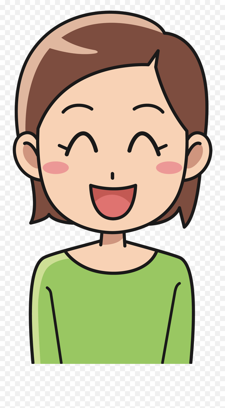 Laughing Young Woman Clipart - Laughing Woman Clipart Emoji,Woman Clipart