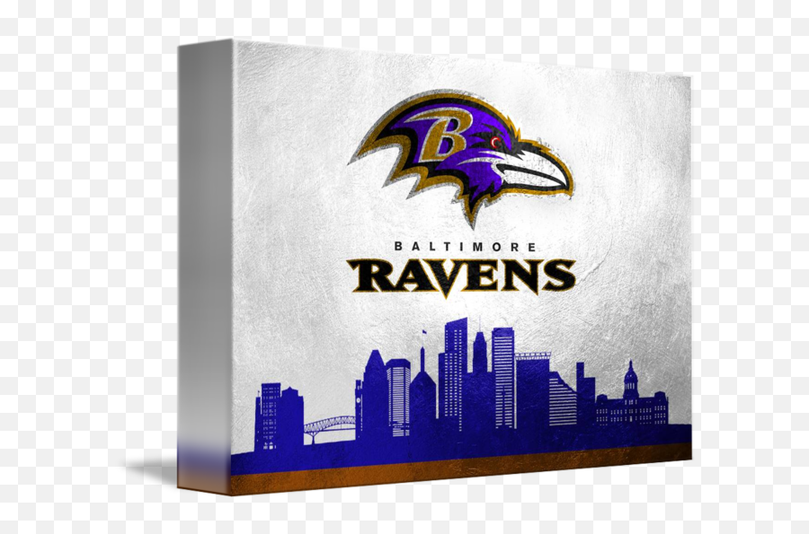 Baltimore Ravens Skyline By Ab Concepts - Baltimore Ravens Skyline Emoji,Baltimore Ravens Logo Png