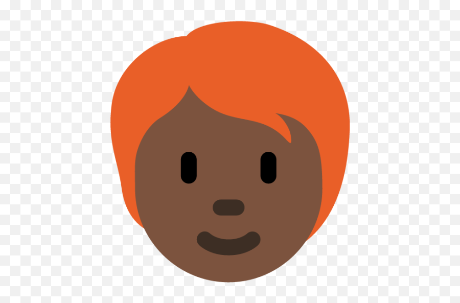 Person Dark Skin Tone Red Hair Emoji - Download For Free,Red Hair Png