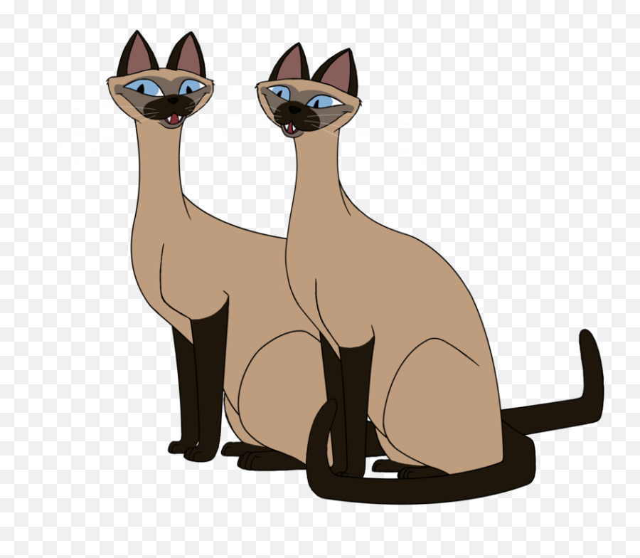 Download Hd Siamese Cat Lady And The Tramp - Siamese Cat Emoji,Siamese Cat Clipart