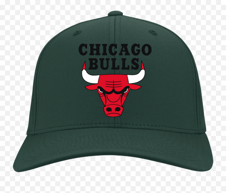 Chicago Bulls Logo Basketball Hats Twill Cap - Chicago Bulls Emoji,Chicago Bulls Logo