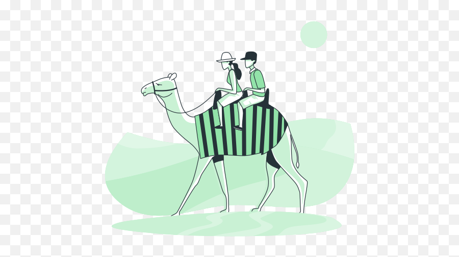 Through The Desert Customizable Cartoon Illustrations Bro Emoji,Camel Transparent Background