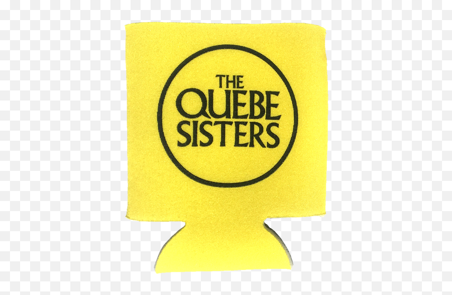 The Quebe Sisters - Yellow Logo Koozie Emoji,Koozies With Logo