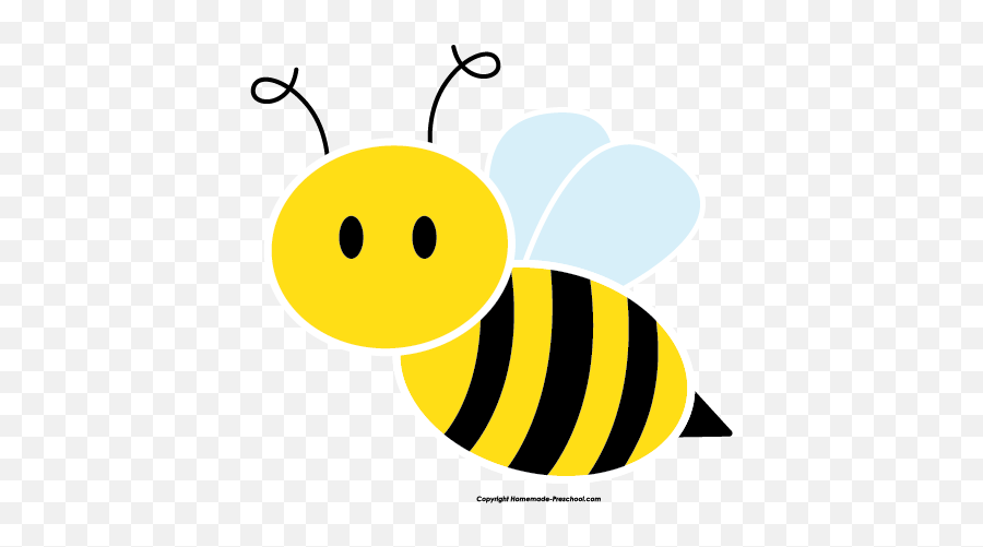 Cute Bee Clipart Free Clipart Images 2 - Clip Art Bees Cartoon Emoji,Bee Clipart Black And White