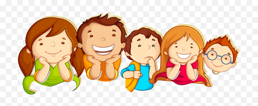 Download School Illustration Child Crossing Border Children Emoji,Friends Frame Clipart
