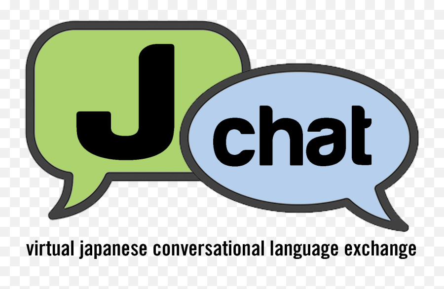 J - Chat Virtual Japanese Conversational Language Exchange Emoji,Chatting Logo