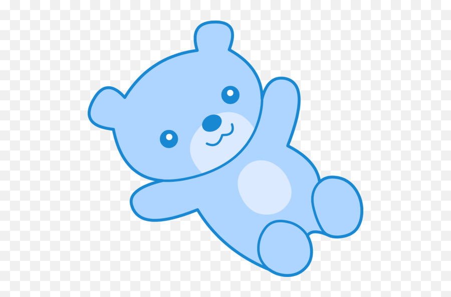 Blue Clip Art 5 - Blue Teddy Bear Clipart Emoji,Blue Clipart