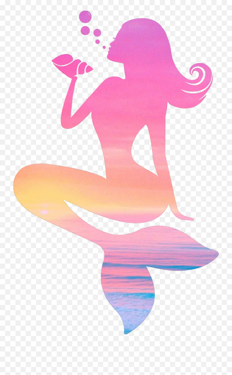 Mermaid Clipart Siren - Transparent Transparent Background Mermaid Silhouette Emoji,Mermaid Clipart