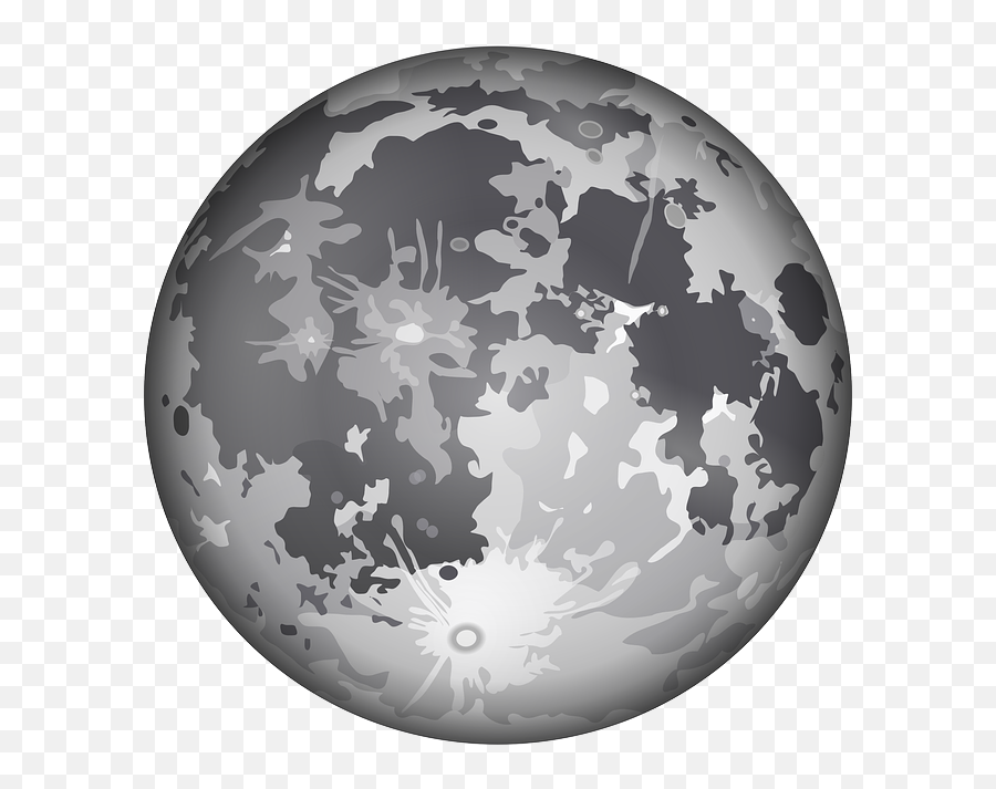 Download Graphic Download The Clip Art At Clker Com Vector - Moon Map Vector Emoji,Full Moon Clipart