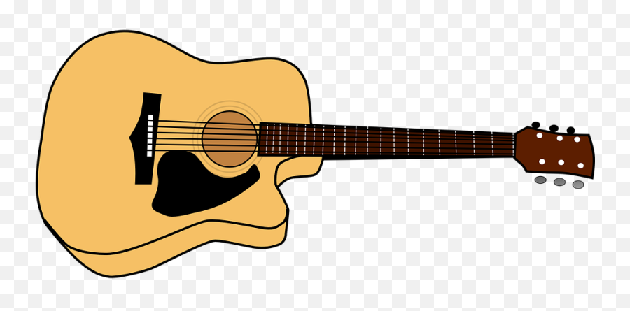 Library Of Acoustic Clip Free Png Files Clipart Art 2019 - Guitar Clipart Emoji,Guitar Clipart Black And White