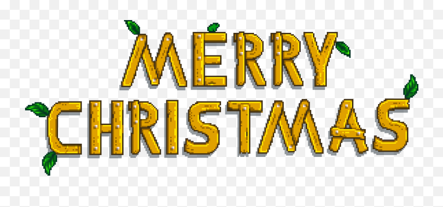 Stardew Valley Logo - Language Emoji,Merry Christmas Logo