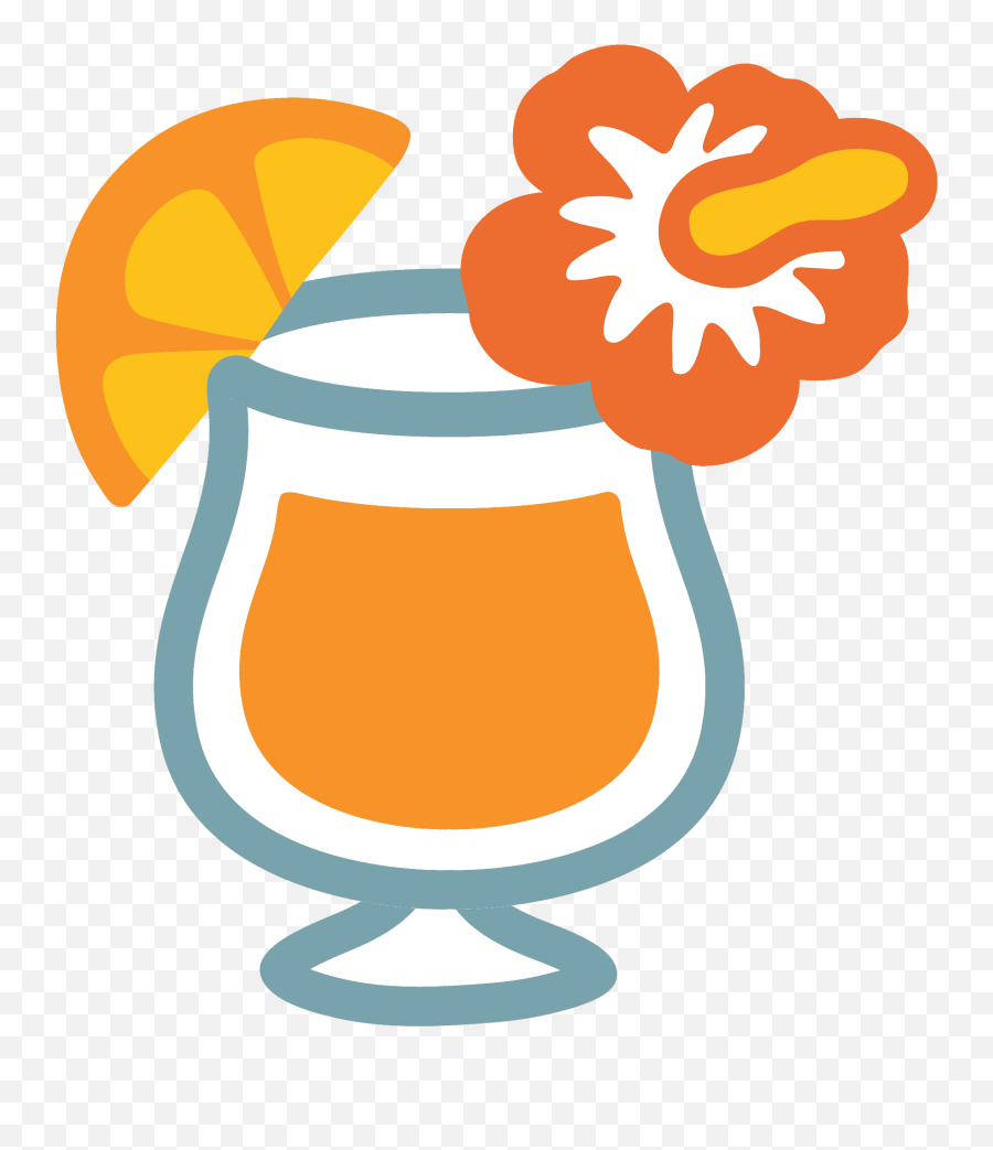 Tropical Drink Emoji Clipart Free Download Transparent Png - Tropical Emoji,Tropical Clipart