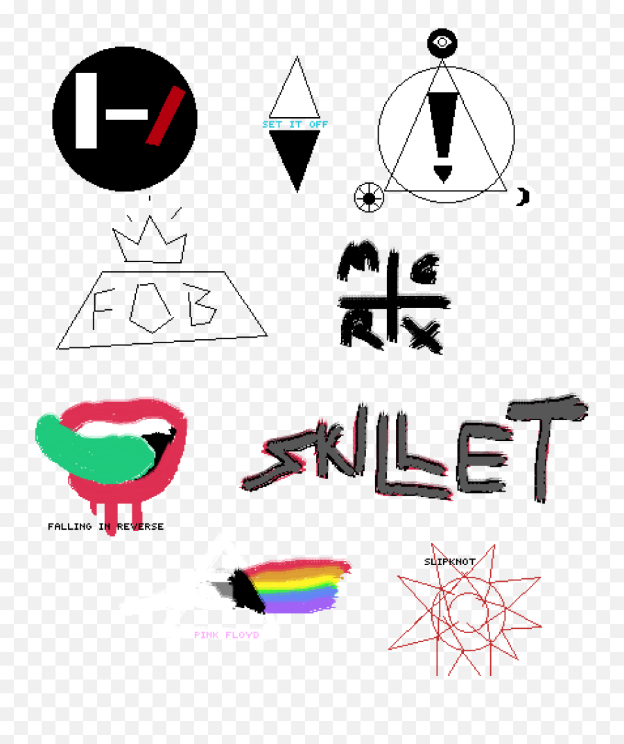 Pixilart - Dot Emoji,Band Logos