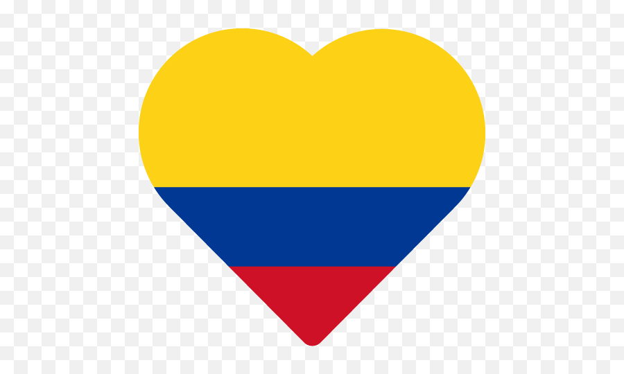 Vector Country Flag Of Colombia - Colombia Flag Heart Emoji,Colombia Flag Png