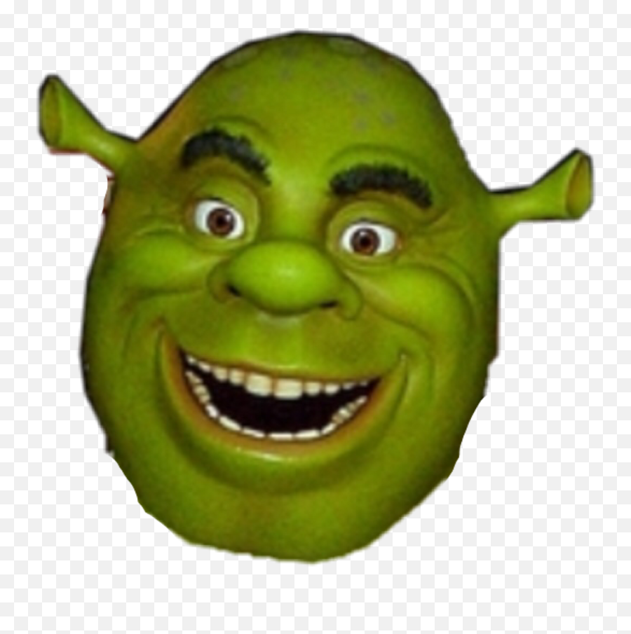 Shrek Face - Shrek Sticker Hd Png Download Large Size Png Bling Shrek Face Transparent Emoji,Shrek Face Png