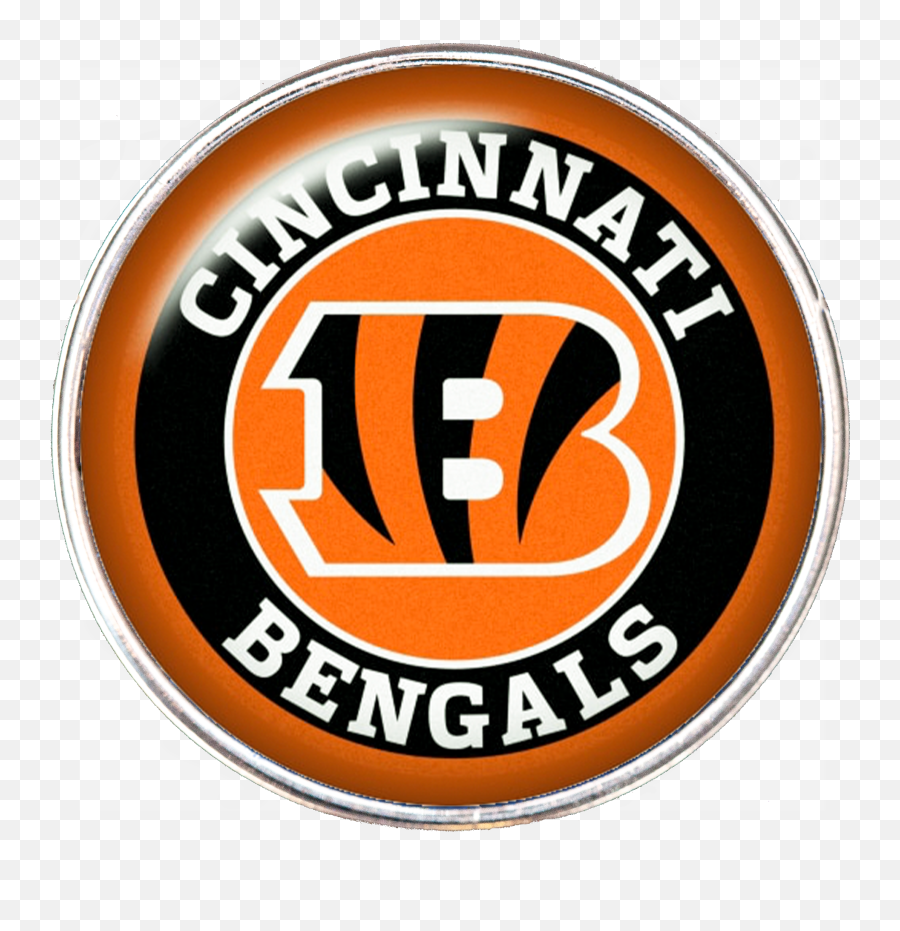 20mm Cincinnati Bengals Nfl Football Logo Snap Charms Tropicaltrinkets - Cincinnati Bengals Emoji,Bengals Logo