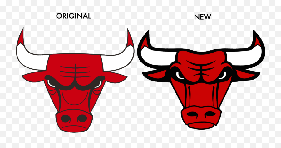 Nba Rebrands - Chicago Bulls Logo Small Emoji,Chicago Bulls Logo Upside Down