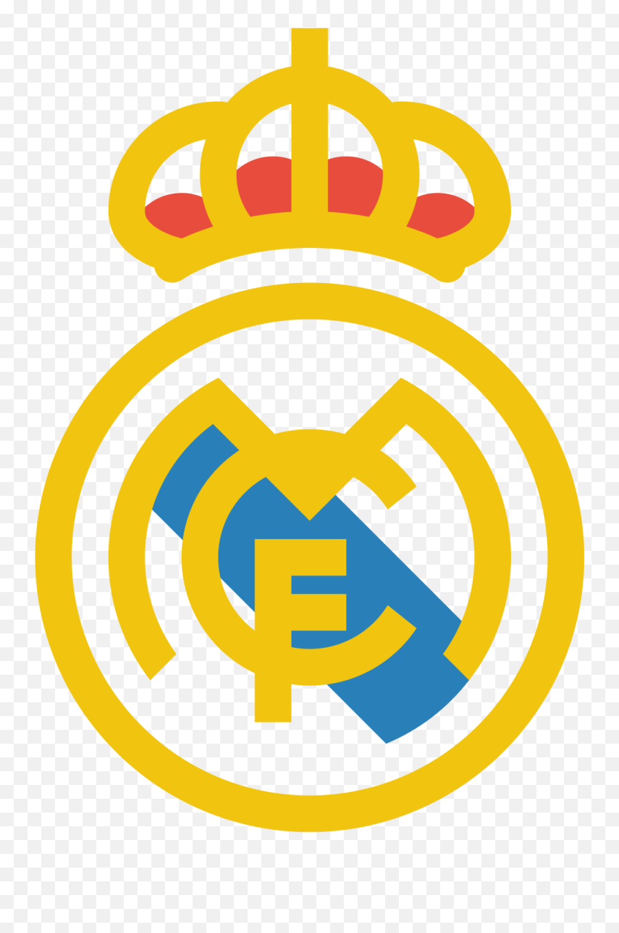 Real Madrid Icon Of Flat Style - Logo Real Madrid Vector Emoji,Real Madrid Logo