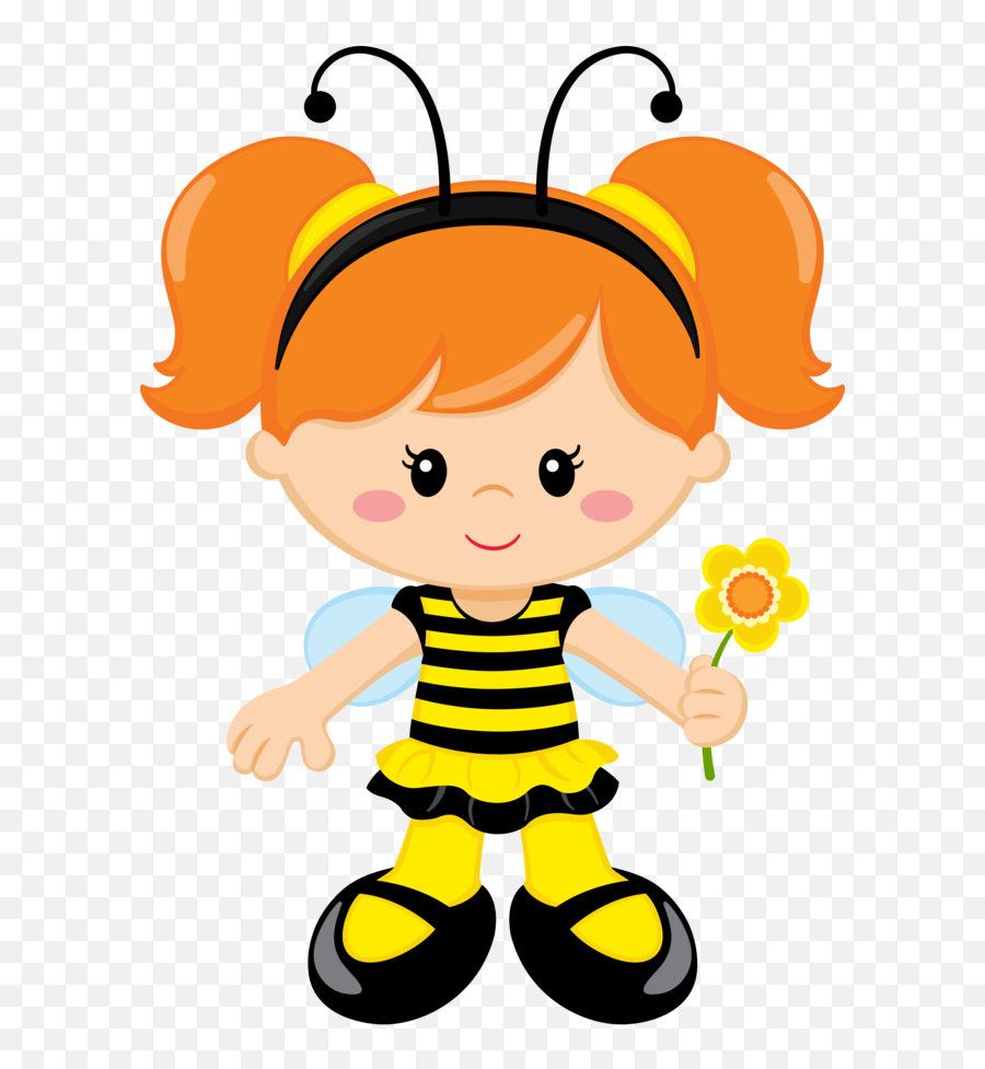Clip Art Bee Theme Cartoon Images Clipart Images - Caricatura Caritas De Niñas Emoji,Theme Clipart