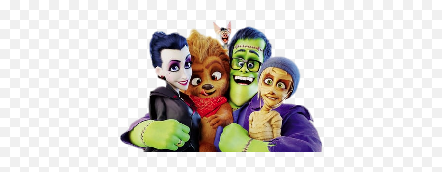 Check Out This Transparent Monster Family Group Photo Png Image - Monster Family Movie Emoji,Transparent Monster