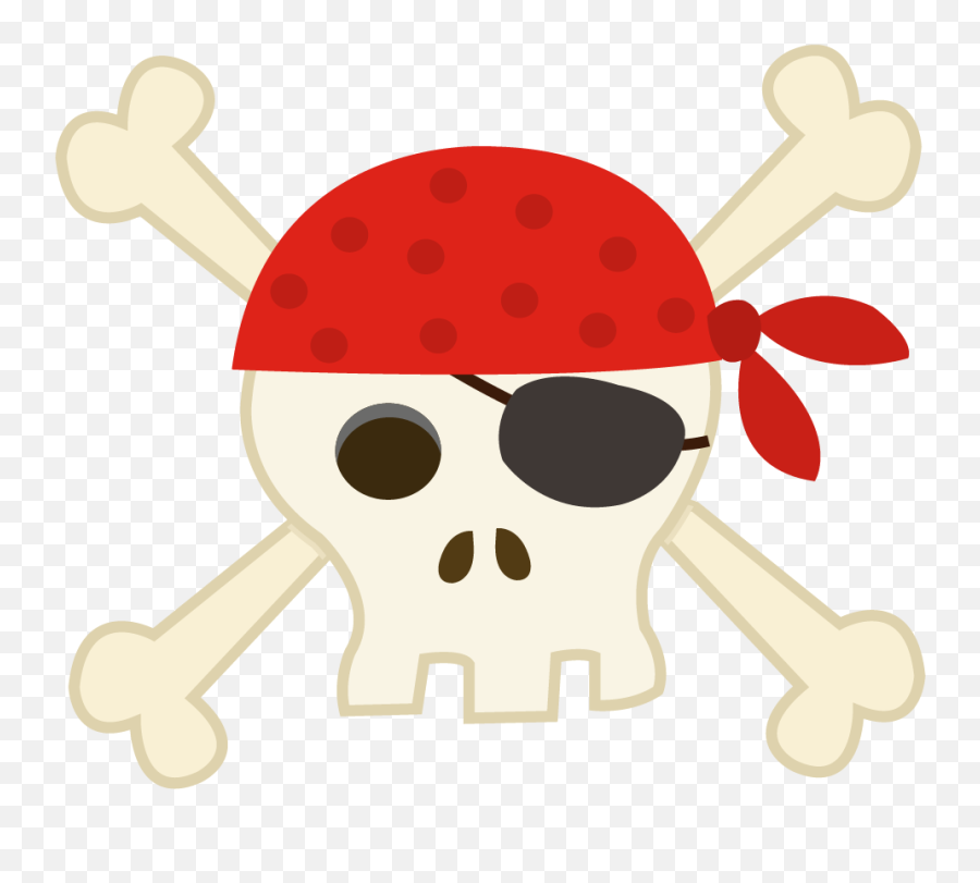 Transparent Skull And Crossbones Clipart - Pirate Skull And Emoji,Pirate Skull Clipart
