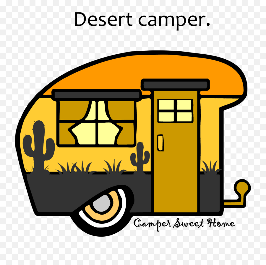 Camper Camper Sweet Home - Commercial Vehicle Emoji,Camper Clipart