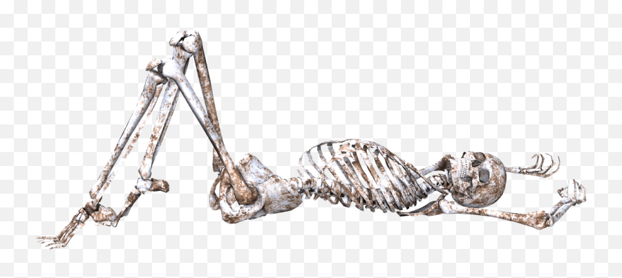 Skeleton Lying On Back Transparent Png - Stickpng Emoji,Dancing Skeleton Png