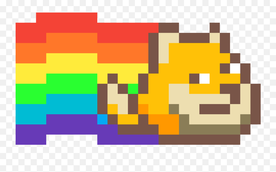 Pixilart - Nyan Doge By Jennifer Language Emoji,Doge Png