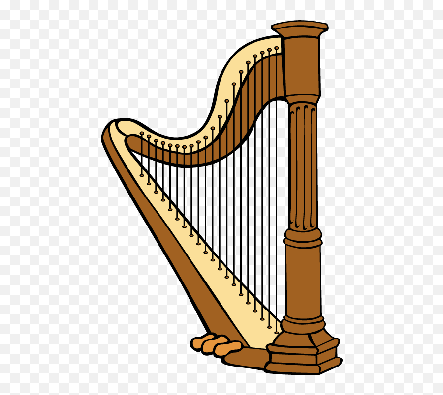 Harp Clip Art Png Download - Arpa Strumento Musicale Emoji,Harp Clipart