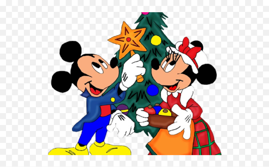 Mickey Mouse Clipart Christmas Tree - Png Download Full Emoji,Mickey Mouse Christmas Clipart