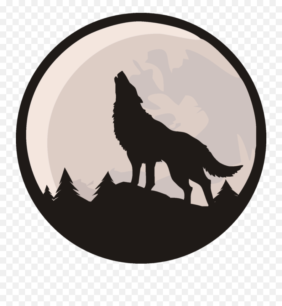 Gray Wolf Coyote Lone Wolf Youtube Pack - Wolf Howling To Emoji,Howling Wolf Clipart