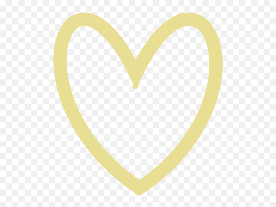 Clip Art - Gold Heart Outline Clipart Png Download Full Gold Heart Outline Vector Emoji,Heart Outline Clipart
